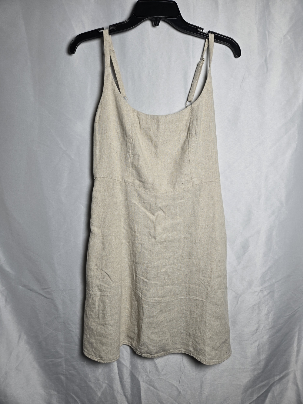 Old Navy Beige Linen-Blend Mini Dress
